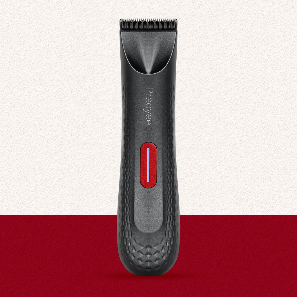 Womens Waterproof Intimate Hair Trimmer Body Groomer Red