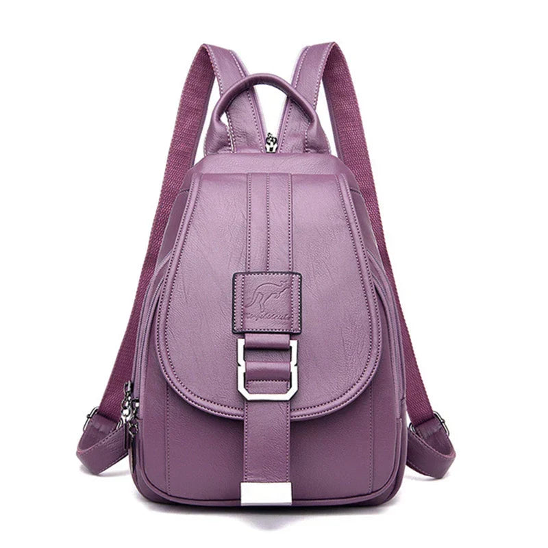 Travel Backpack Women Shoulder School Bag (Purple) - Luggage & Bags > Backpacks at Dealshubindia