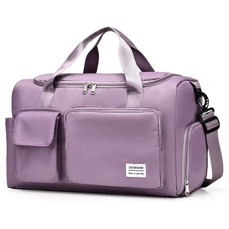 Womens Carry-On Travel Duffel Bag with Shoe Compartment - Luggage & Bags > Duffel Bags > Gym Duffel Bags at Dealshubindia