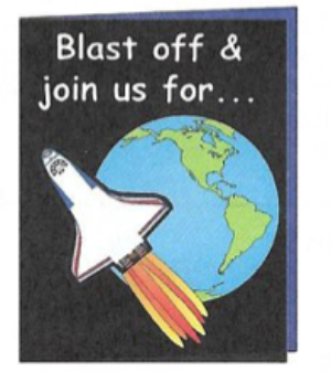 SHAPES ETC. Mini Notepad - Space Shuttle