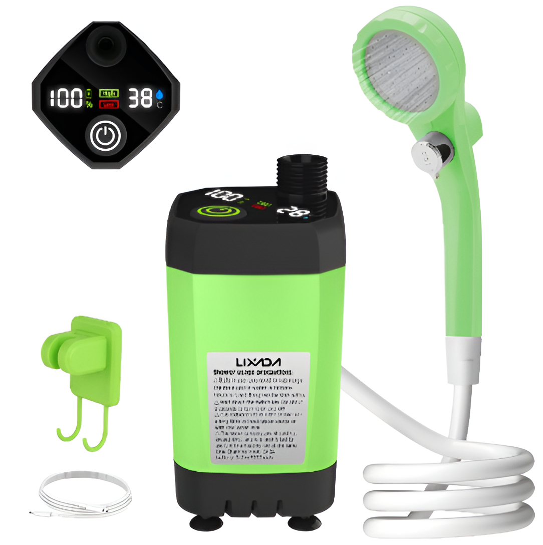 Portable Camping Shower Kit with Digital Display - Portable Showers & Privacy Enclosures at Dealshubindia