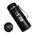 1L Thermos Bottle with LED Temperature Display Black-0