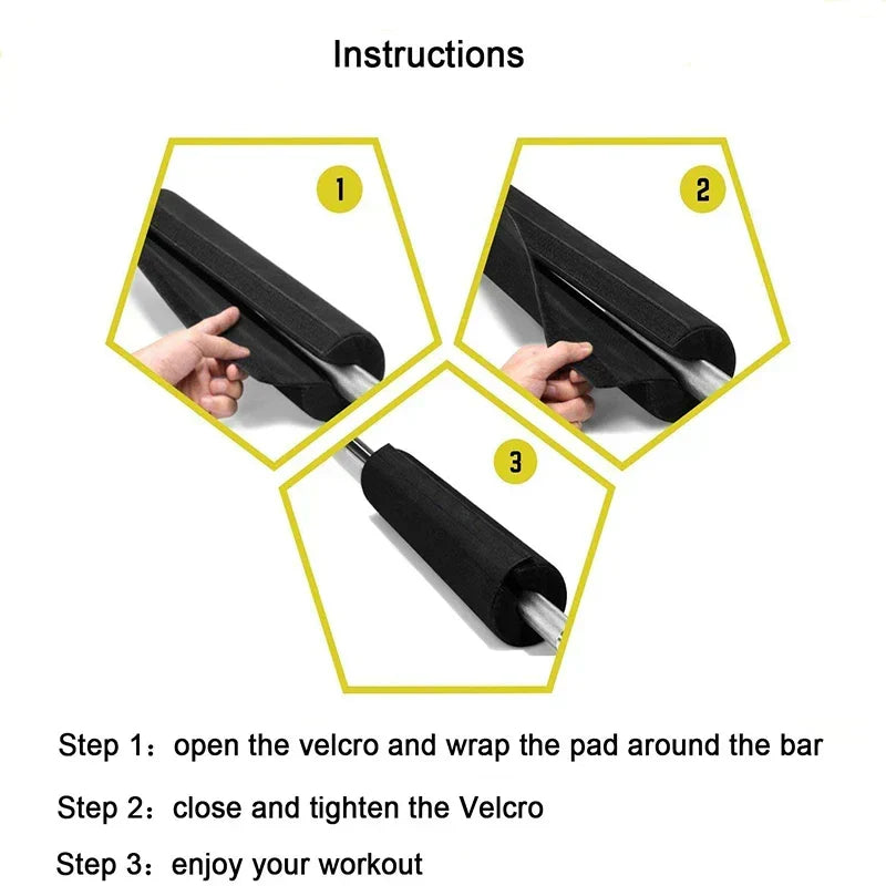 Fitness Barbell Pad Squat-4
