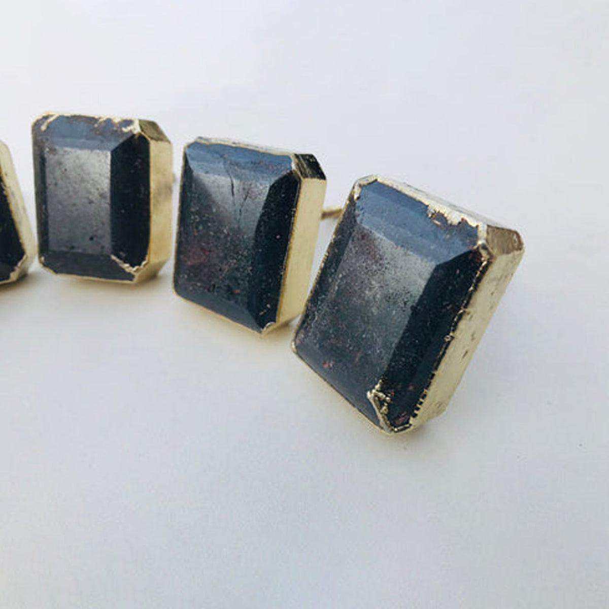 Hematite Gemstone/Agate Classic Vintage Finish Cabinet Drawer Pull Wardrobe Dresser Interior Decorative Handle