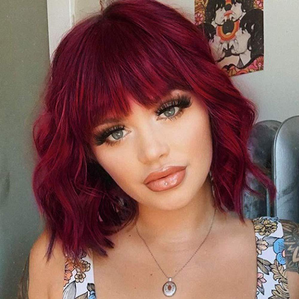 Short Curly Hair Wig Set for Women