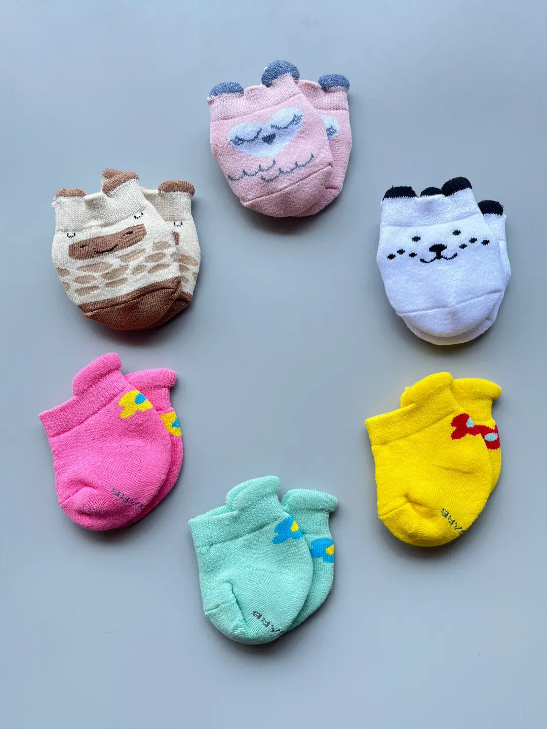 Adorable and comfortable baby socks made from soft material, perfect for keeping little feet warm and cozy.