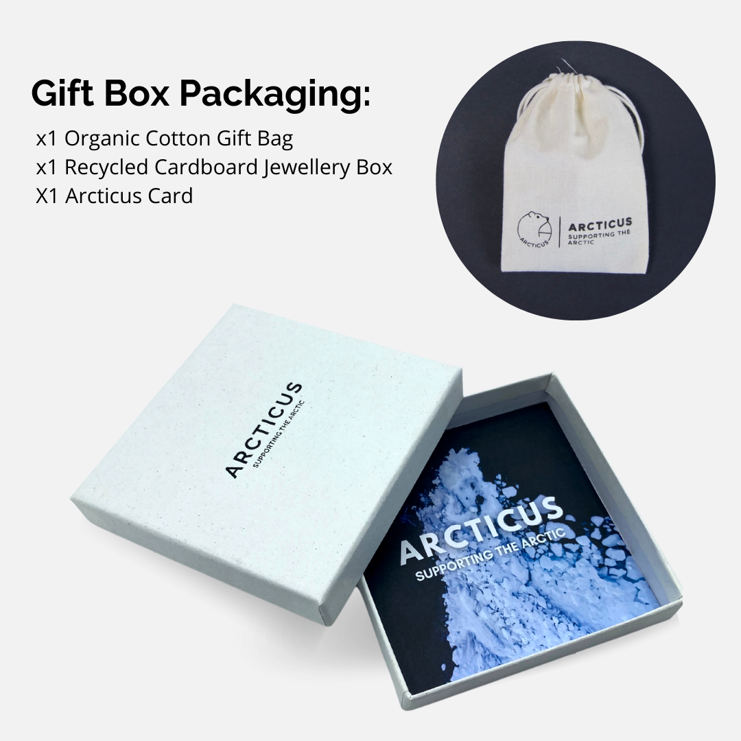 Gift box set with Arcticus card, cotton pouch, and blue packaging