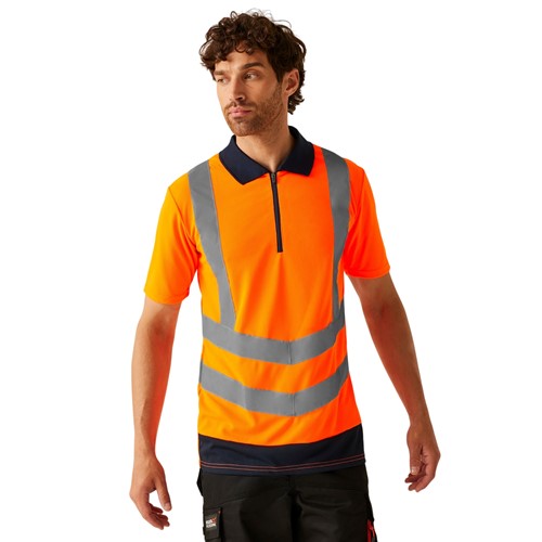 Hi-Vis Pro Two-Tone Wicking Polo Shirt | TRS189 Workwear Top
