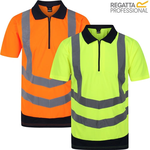 Hi-Vis Pro Two-Tone Wicking Polo Shirt | TRS189 Workwear Top