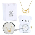 Teddy Bear Gift Box with Rose Jewelry Storage (White) - Fashion > Women's Fashion > Women's Jewellery at Dealshubindia