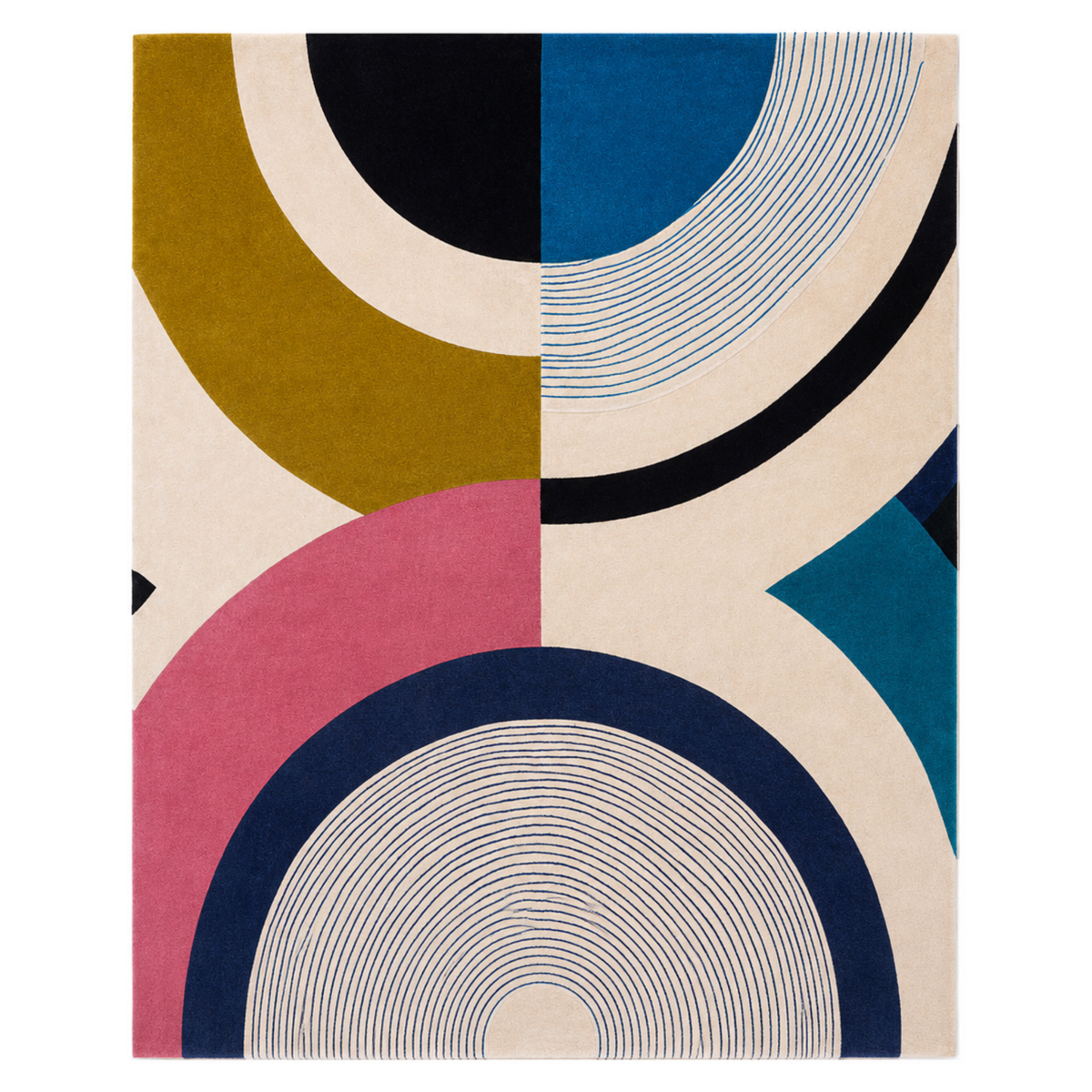 Hand Tufted Rug | Multicolor | Wool | Eclipse by Rugfine-0