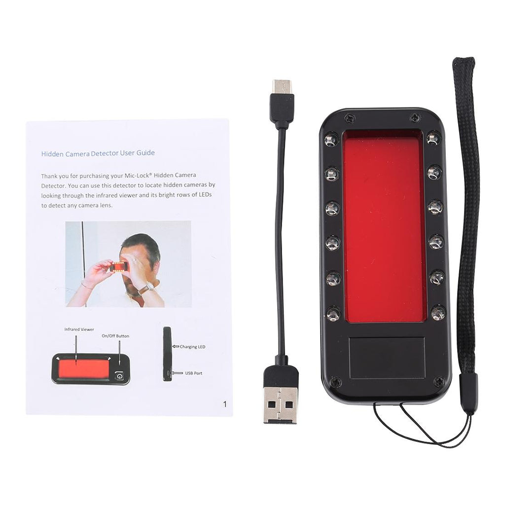 NNEIDS Infrared Lens Search Detector With Lanyard - Rectangular Shape