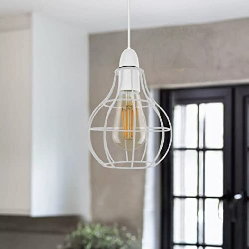 Nest Shape White Edison Metal Lampshade Vintage Ceiling Light~2844