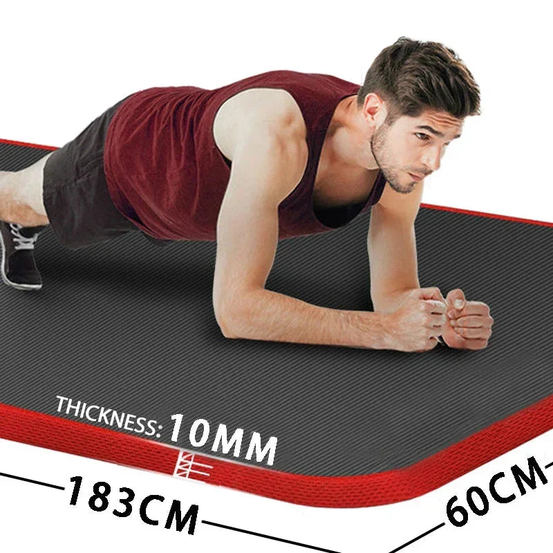 Thick Yoga Mat For Fitness & Pilates - Sports & Fitness > Exercise, Gym & Fitness > Yoga & Pilates at Dealshubindia