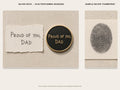 Custom Fingerprint Memorial Plaque, Antique Brass Fingerprint Keepsake, Personalised Handwriting Remembrance Gift