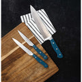 Superior 3-Piece Kitchen Knife Set – Royal Blue - Knife Set at Dealshubindia