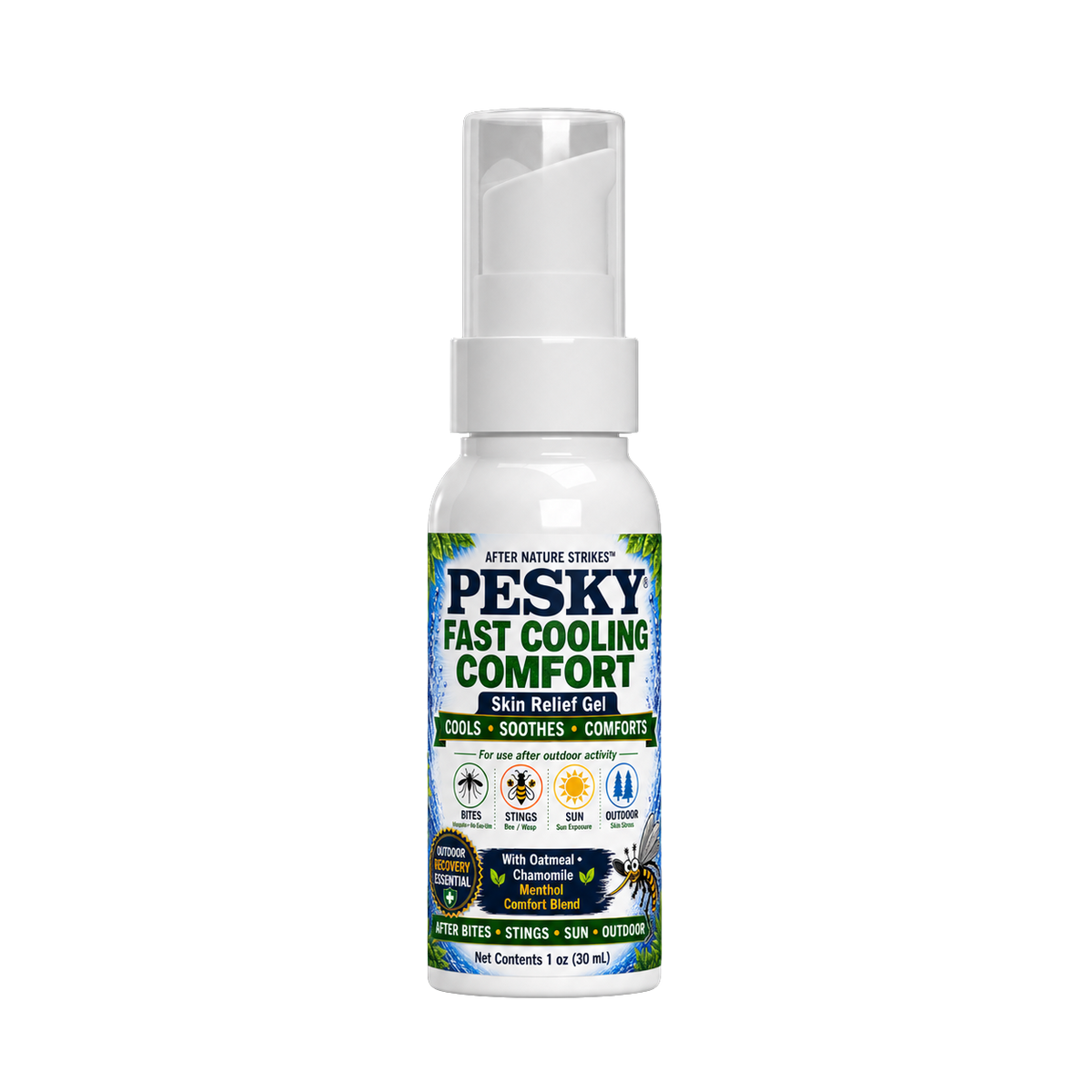 After Nature Strikes™ PESKY® Post-Bite Calming Gel Targeted Skin Comfort Formula