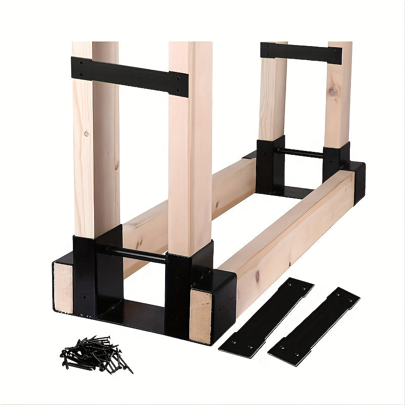 Outdoor Firewood Log Storage Rack Bracket