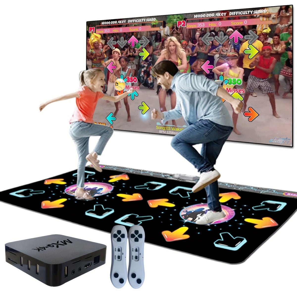 2-Player Dance Mat Game with Motion Sensor - Electronics > Video Game Consoles at Dealshubindia