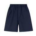 Navy-Blue Boys Summer Shorts Casual Sport Elastic Waist Pants Breathable Cotton