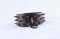 Dominion Leather Collar – Spiked BDSM Posture Collar Choker
