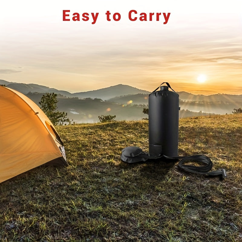 Shower Bag with Pump & Nozzle - Portable Showers & Privacy Enclosures at Dealshubindia