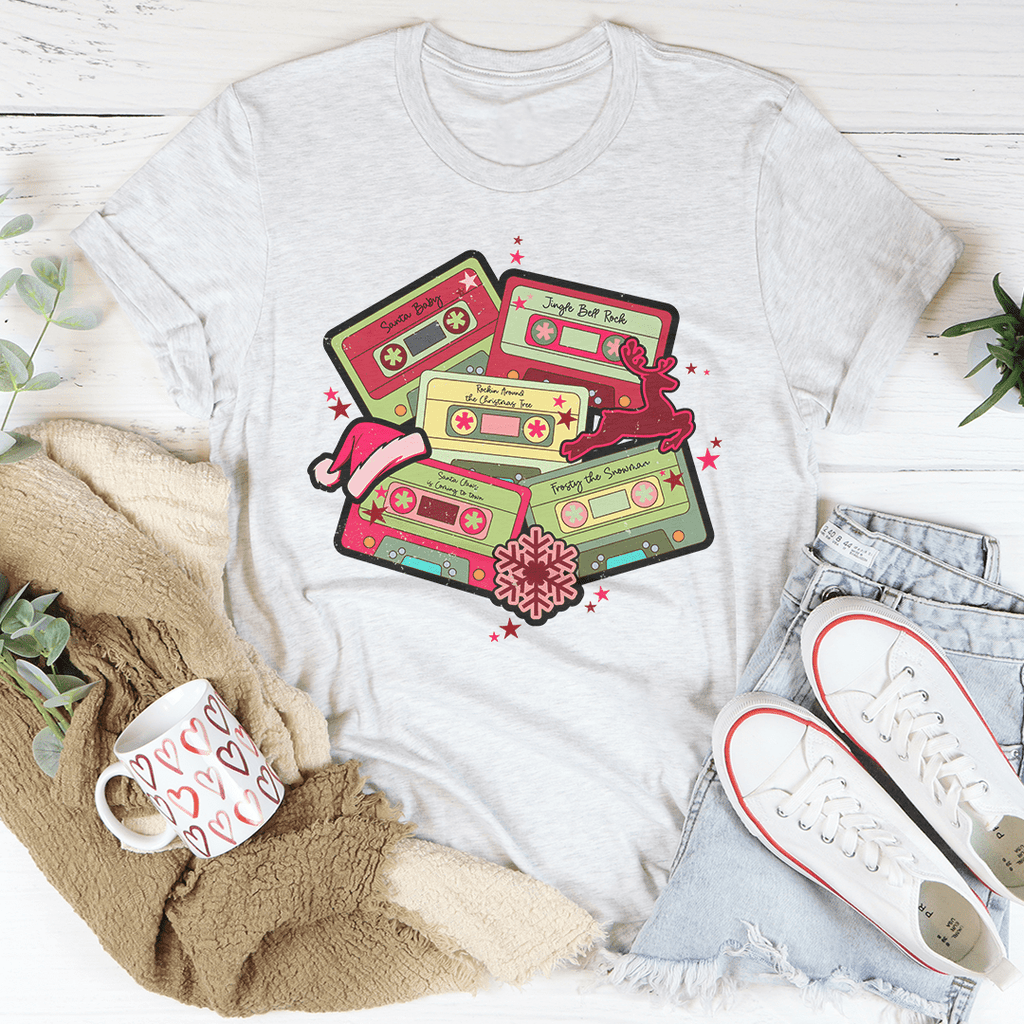 Christmas Cassettes Tee - T-SHIRT at Dealshubindia