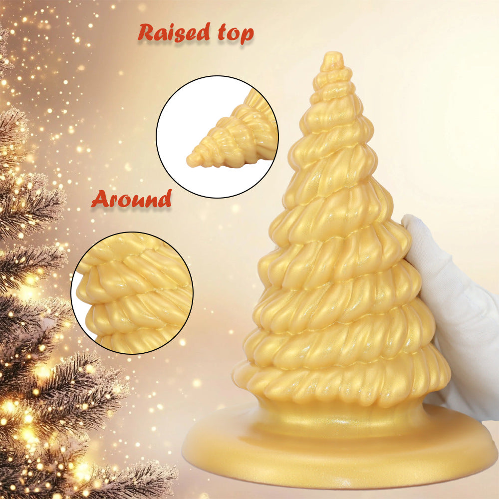 Christmas Tree Silicone Dildo & Anal Plug 7.4 Inch