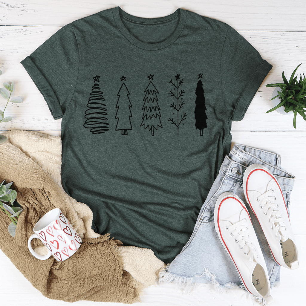 Christmas Trees Tee - T-SHIRT at Dealshubindia