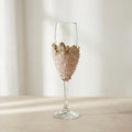 Agate Crystal Champagne Glasses – Stone Over the Bowl, 7 oz-0