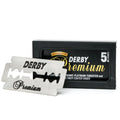Derby Premium Double Edge Blades - 5 blades (1 pack each with 5 blades)