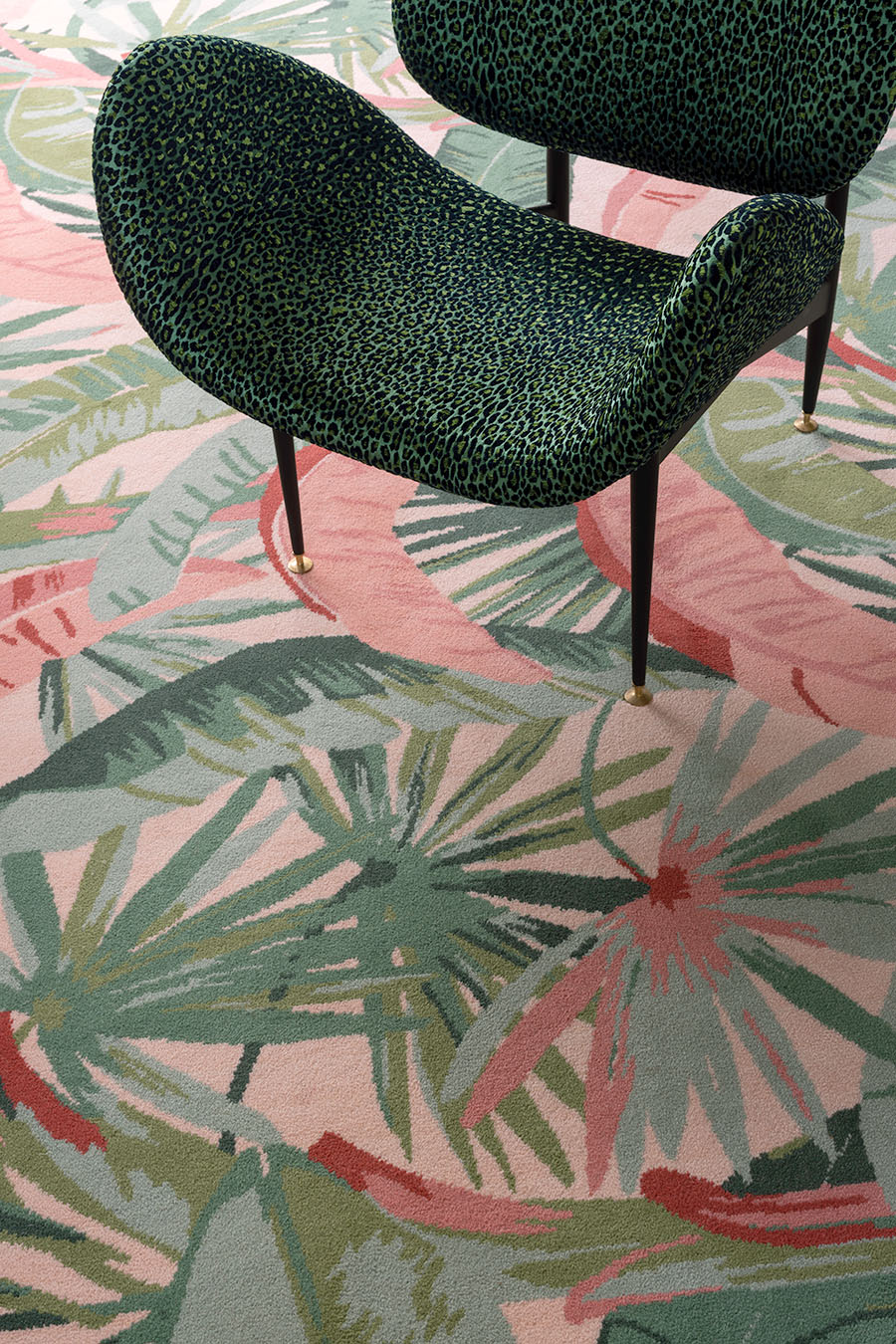 Hand Tufted Area Rug | Coral & Pink | Jovial by Rugfine