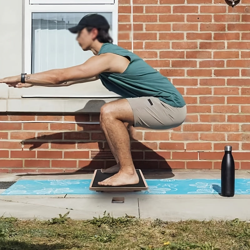 Wooden Balance Fitness Board for Adults - Fitness at Dealshubindia