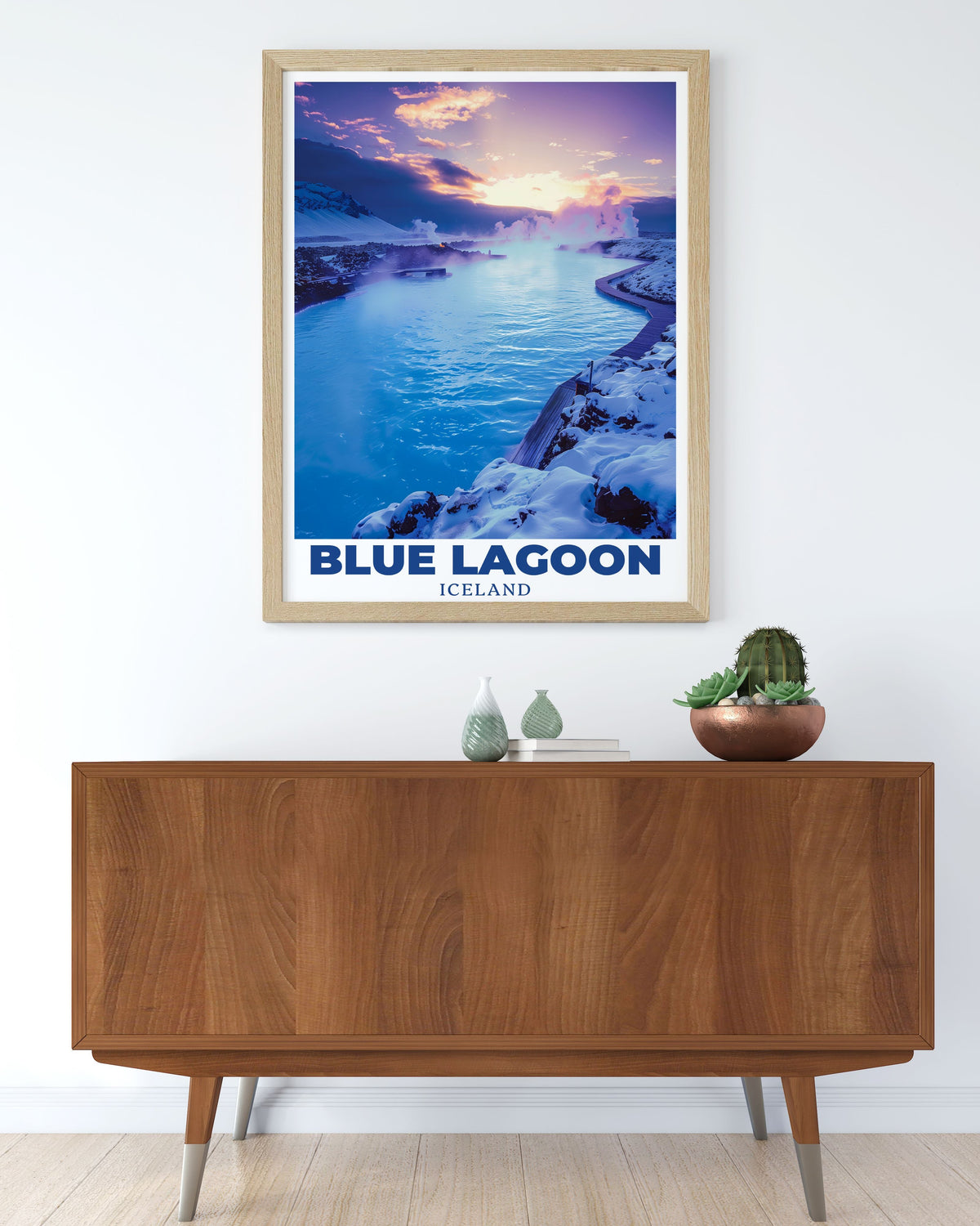 Blue Lagoon Poster Print - Blue Lagoon Travel Poster - Blue Lagoon Art Print - Blue Lagoon Travel Print - Iceland Living Room Decor