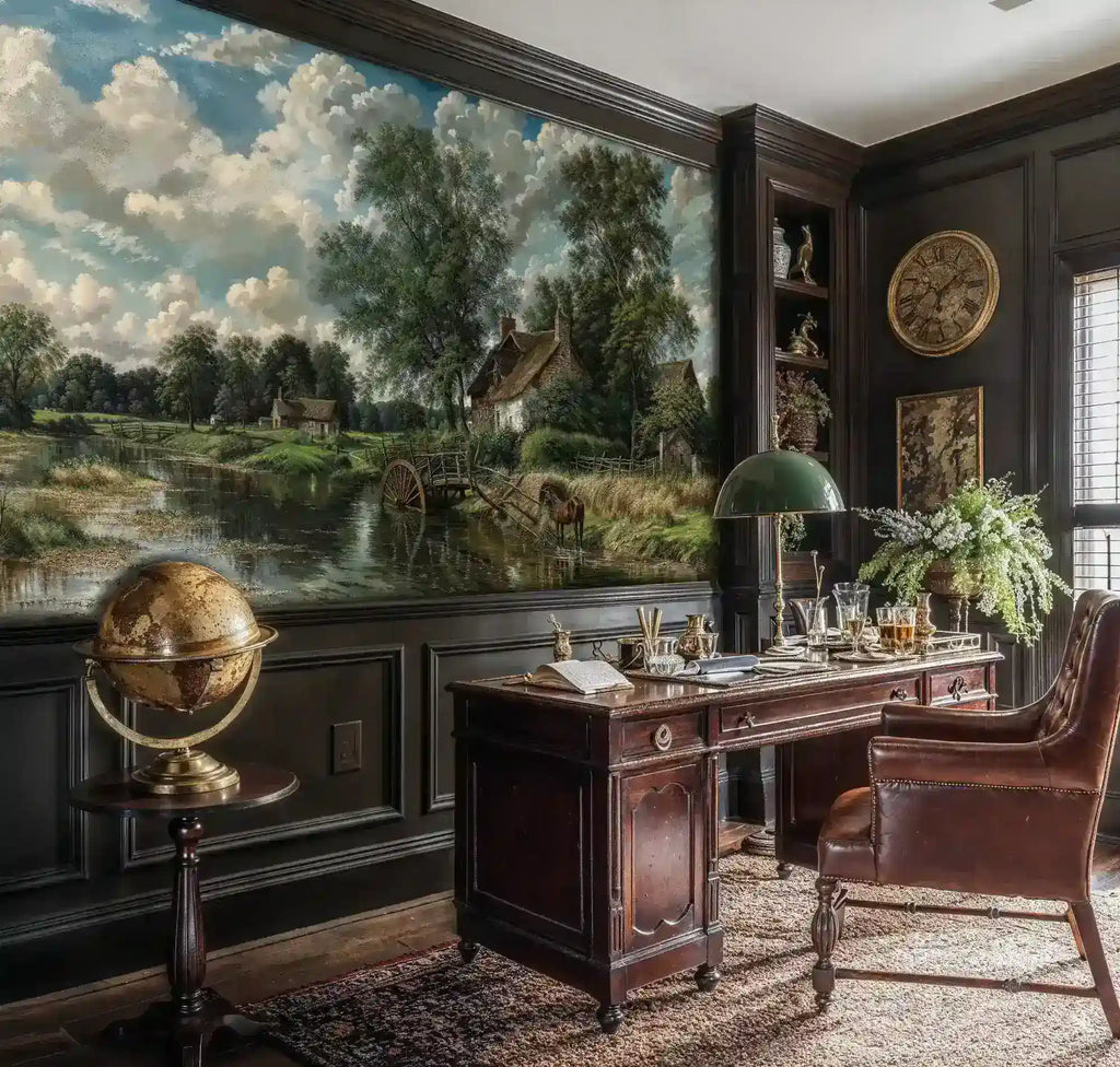 English Countryside Landscape Wall Mural-3