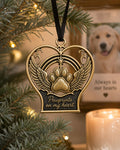Large Personalized Pet Memorial Ornament | Angel Wings Keepsake | Custom Christmas Tree Decor