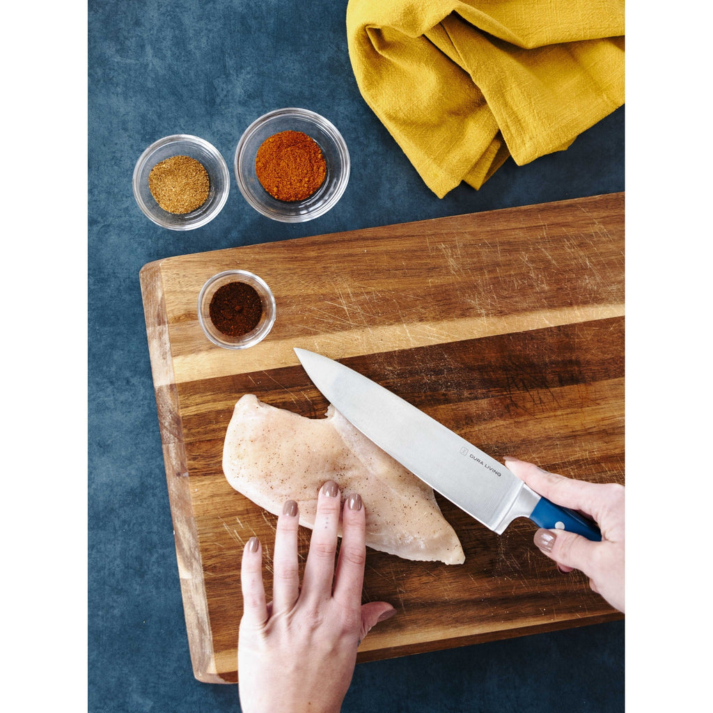 Superior 3-Piece Kitchen Knife Set – Royal Blue - Knife Set at Dealshubindia