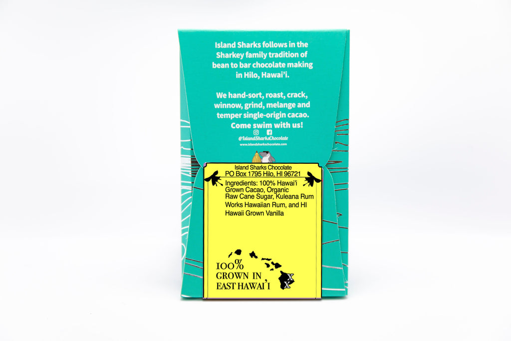 Kuleana Rum 71% Hawaiian Cacao Dark Chocolate with Hawaiian Vanilla