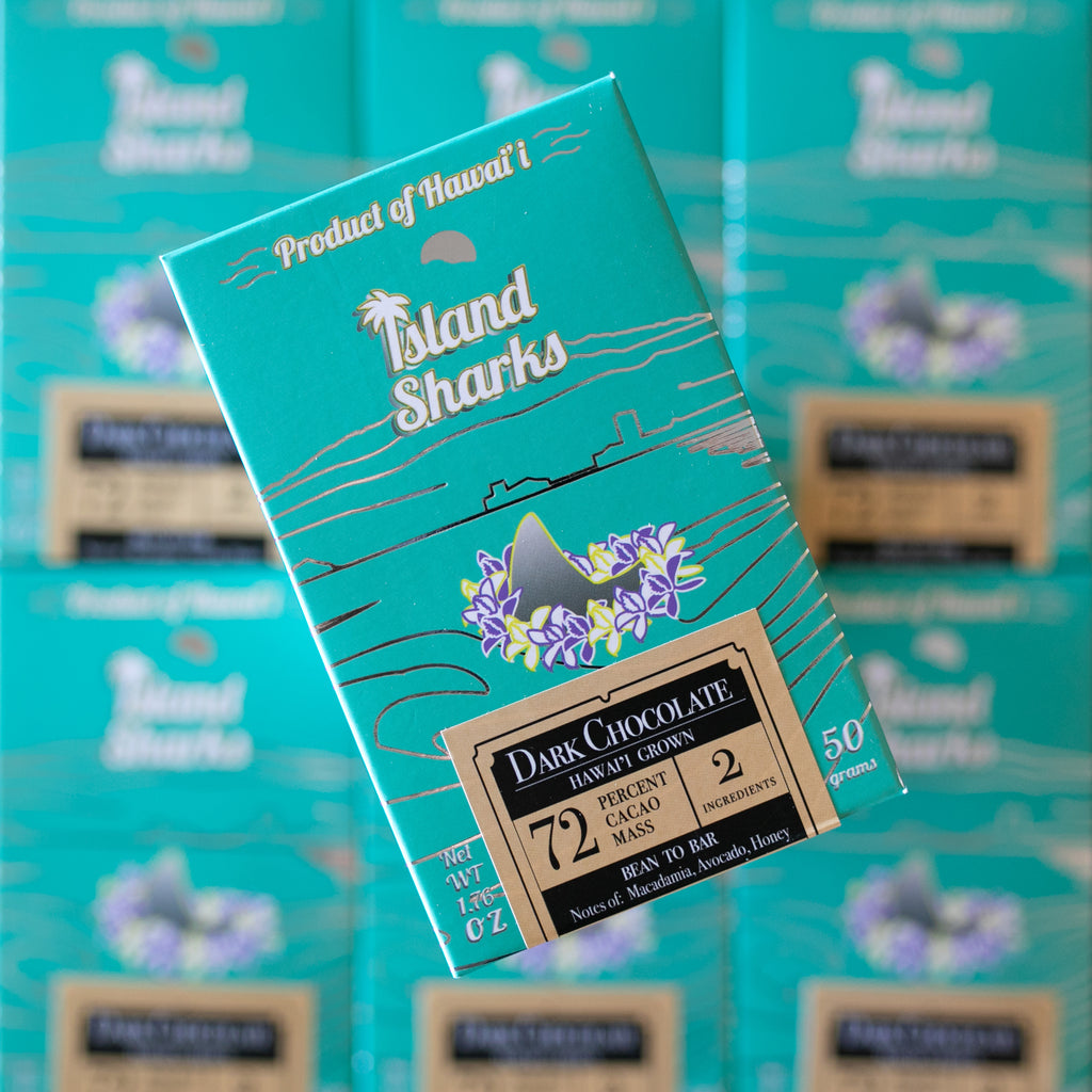 72% Hawai'i Island Grown Cacao Dark Chocolate