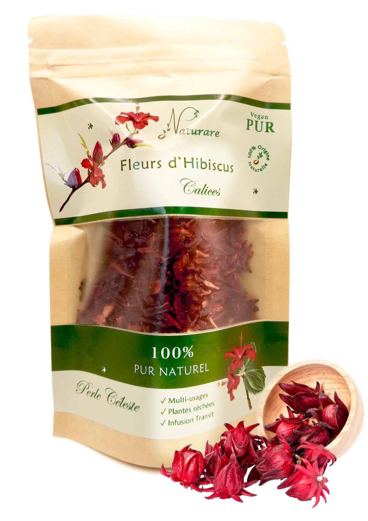 CELESTIAL PEARL - Hibiscus Flowers - Herbal Infusion