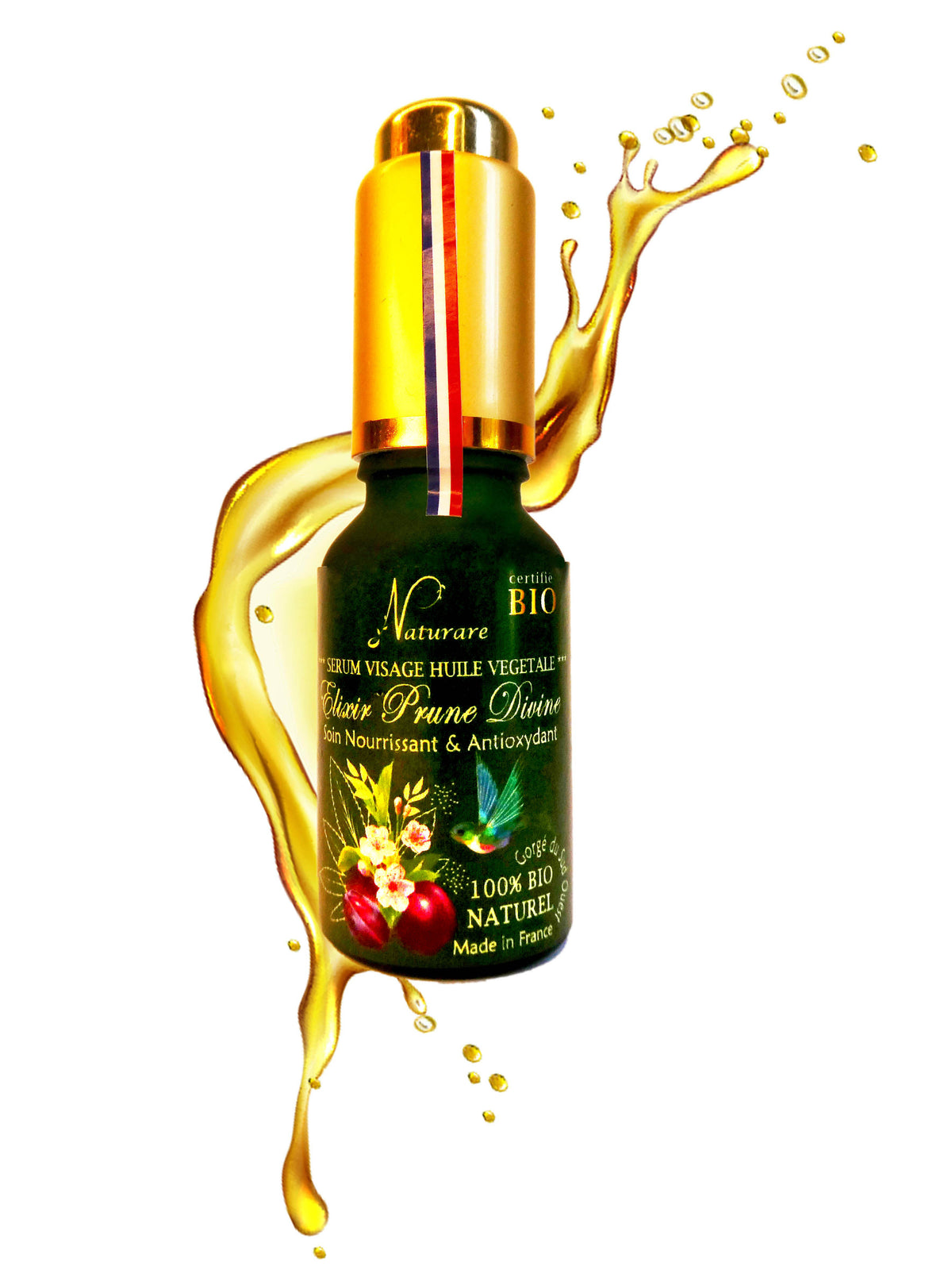 DROP - ORGANIC DIVINE PLUM ELIXIR - Vegetable Oil Serum, Food Supplement