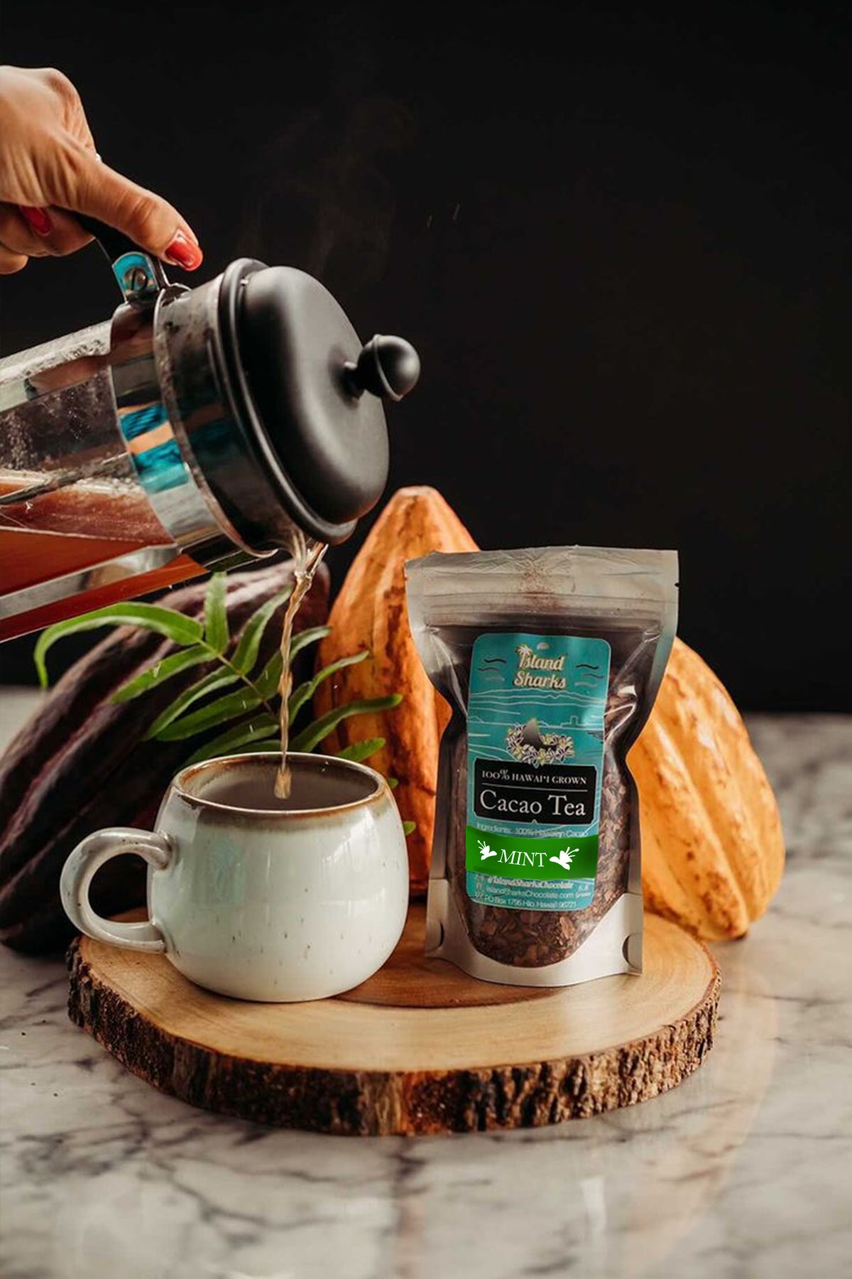 Cacao Tea With Mint