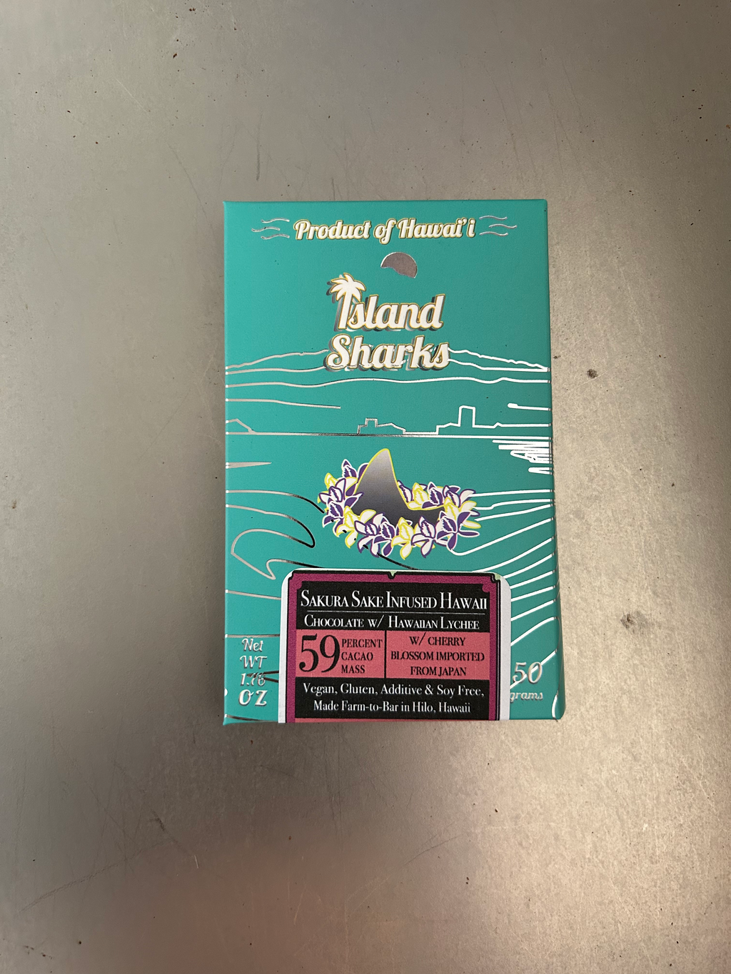 Sakura Sake Infused Hawaii Chocolate w/ Dried Big Island Lychee