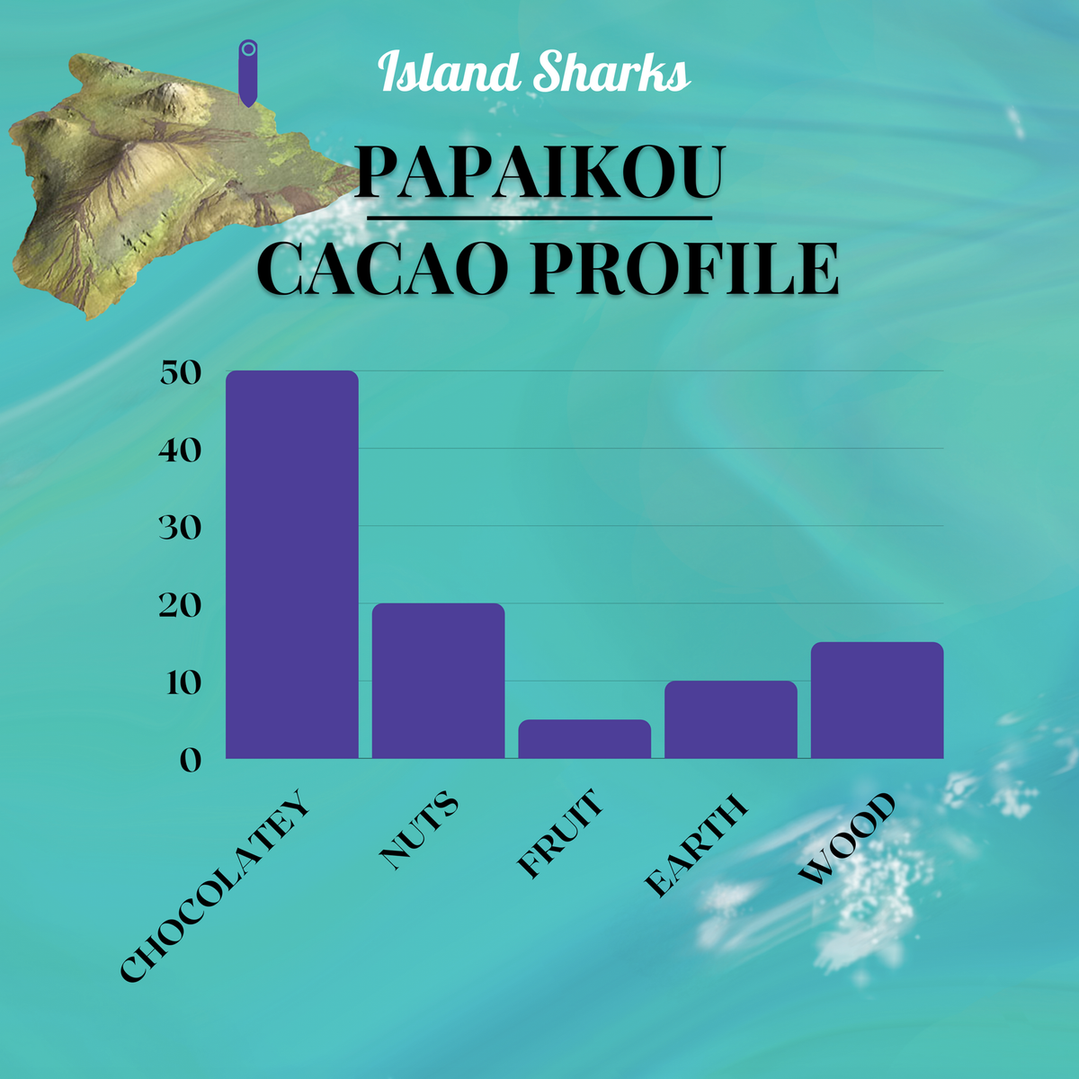 72% Hawai'i Island Grown Cacao Dark Chocolate