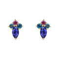 Elements Gold Barcelona Cluster Stud Earrings-0