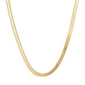 Elements Gold Herringbone Chain Necklace-0