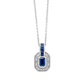 Elements Gold Sapphire Channel and Diamond Necklace-0