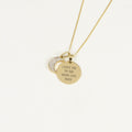 Elements Gold Moon Pendant with Diamonds