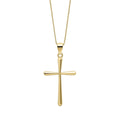 Elements Gold Tapered Cross Pendant-0