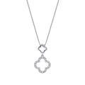 Elements Gold Diamond Quatrefoil Pendant-0